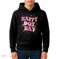 Groovy Dot Day For Teacher Happy Dot Day Gift Kids Hoodie thumb 4