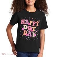 Groovy Dot Day For Teacher Happy Dot Day Gift Kids T-Shirt thumb 2