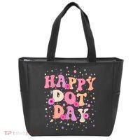 Groovy Dot Day For Teacher Happy Dot Day Gift Tote Bag thumb 0