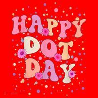 Groovy Dot Day For Teacher Happy Dot Day Gift Santa Hat thumb 1