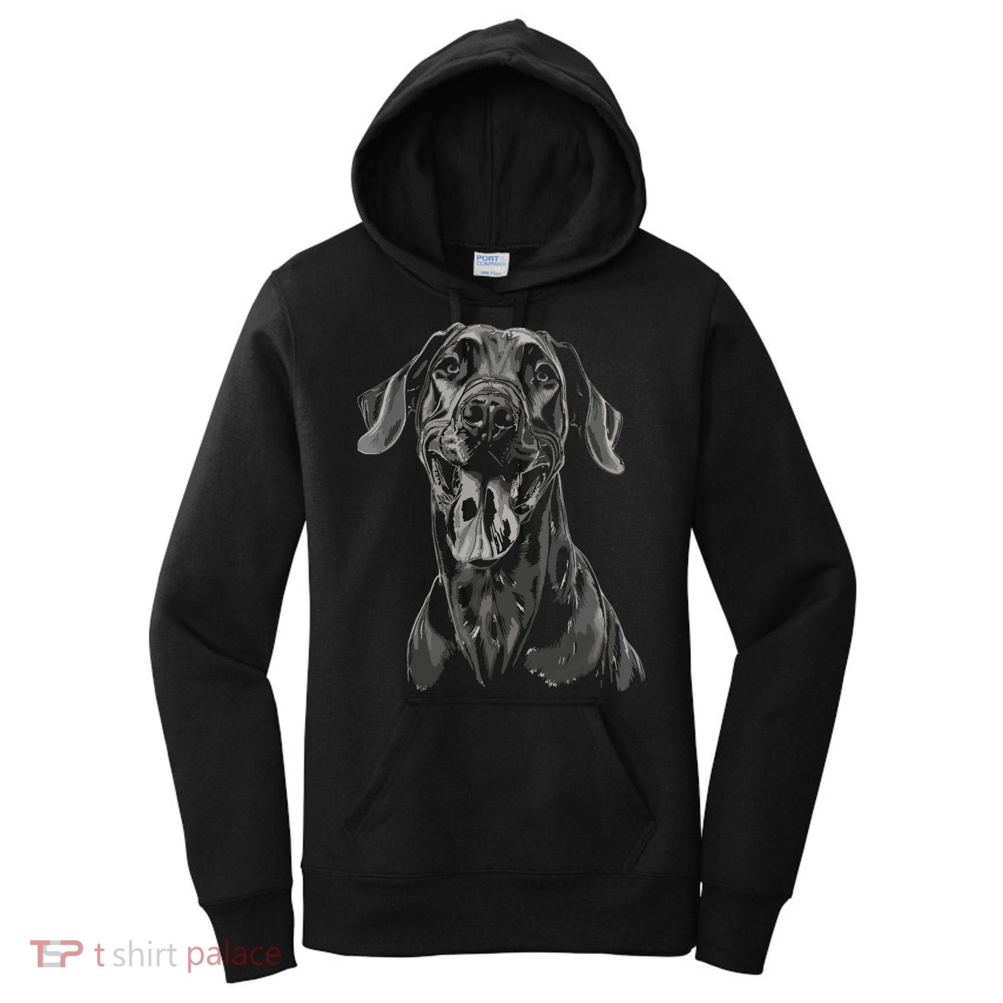 Great Dane Dog Animal Graphic Tees For Men Women Women's Hoodie