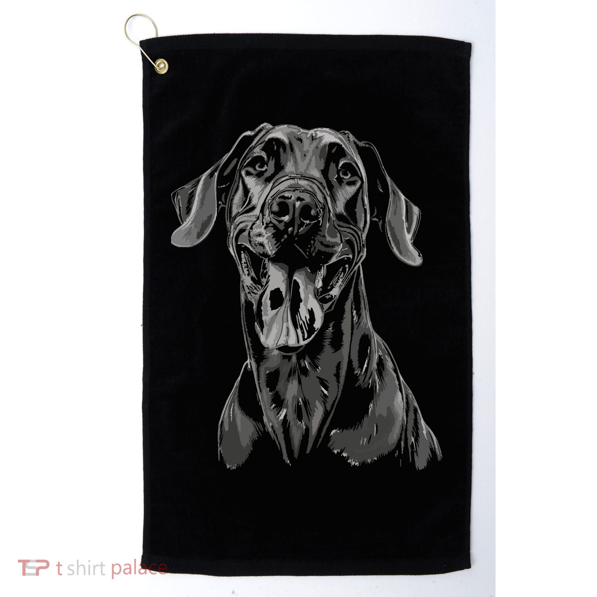 Great Dane Dog Animal Graphic Tees For Men Women Golf Towel