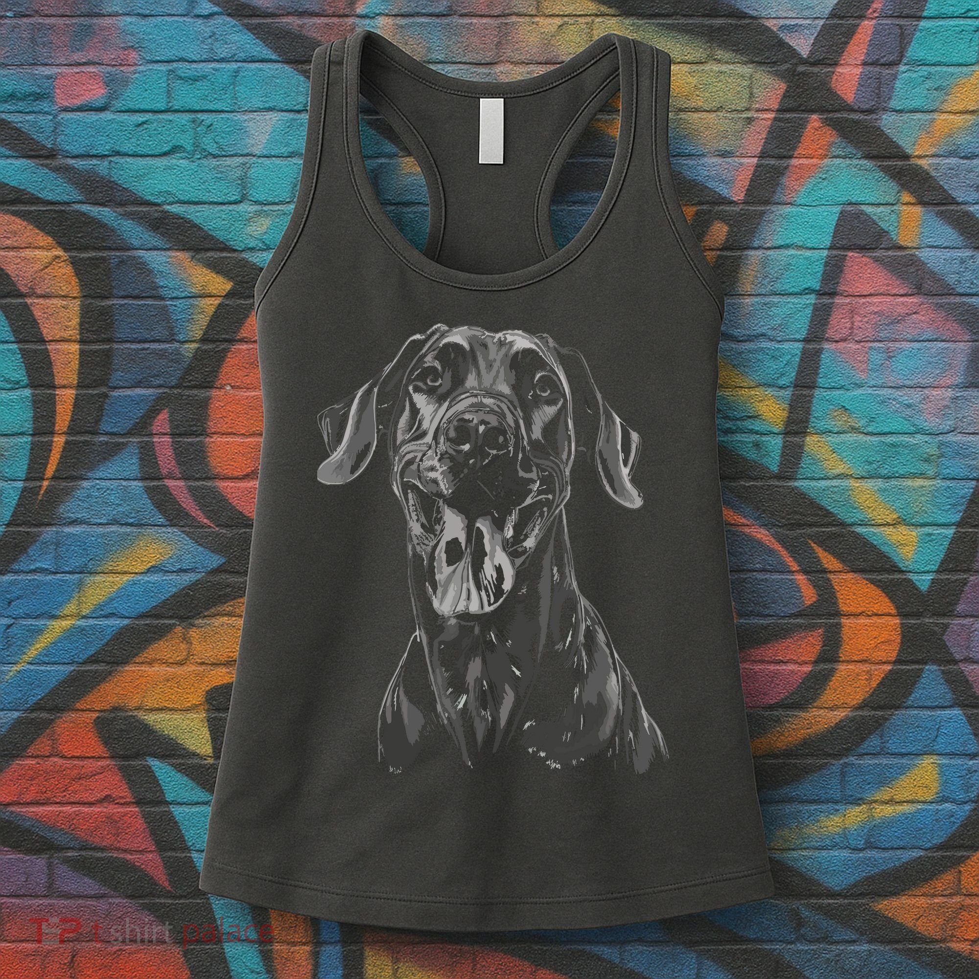 Great Dane Dog Animal Graphic Tees For Men Women Women's Tank Top