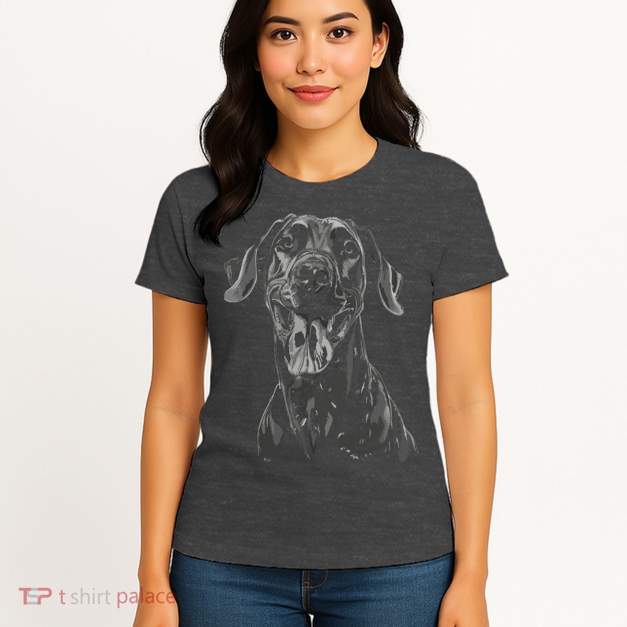 Great Dane Dog Animal Graphic Tees For Men Women Women's T-Shirt