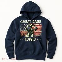 Great Dane Dad Dog Lovers American Flag 4th Of July Hoodie thumb 0
