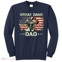 Great Dane Dad Dog Lovers American Flag 4th Of July Sweatshirt thumb 0
