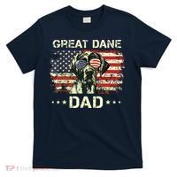 Great Dane Dad Dog Lovers American Flag 4th Of July T-Shirt thumb 0