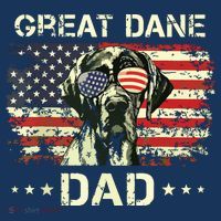 Great Dane Dad Dog Lovers American Flag 4th Of July Tank Top thumb 6