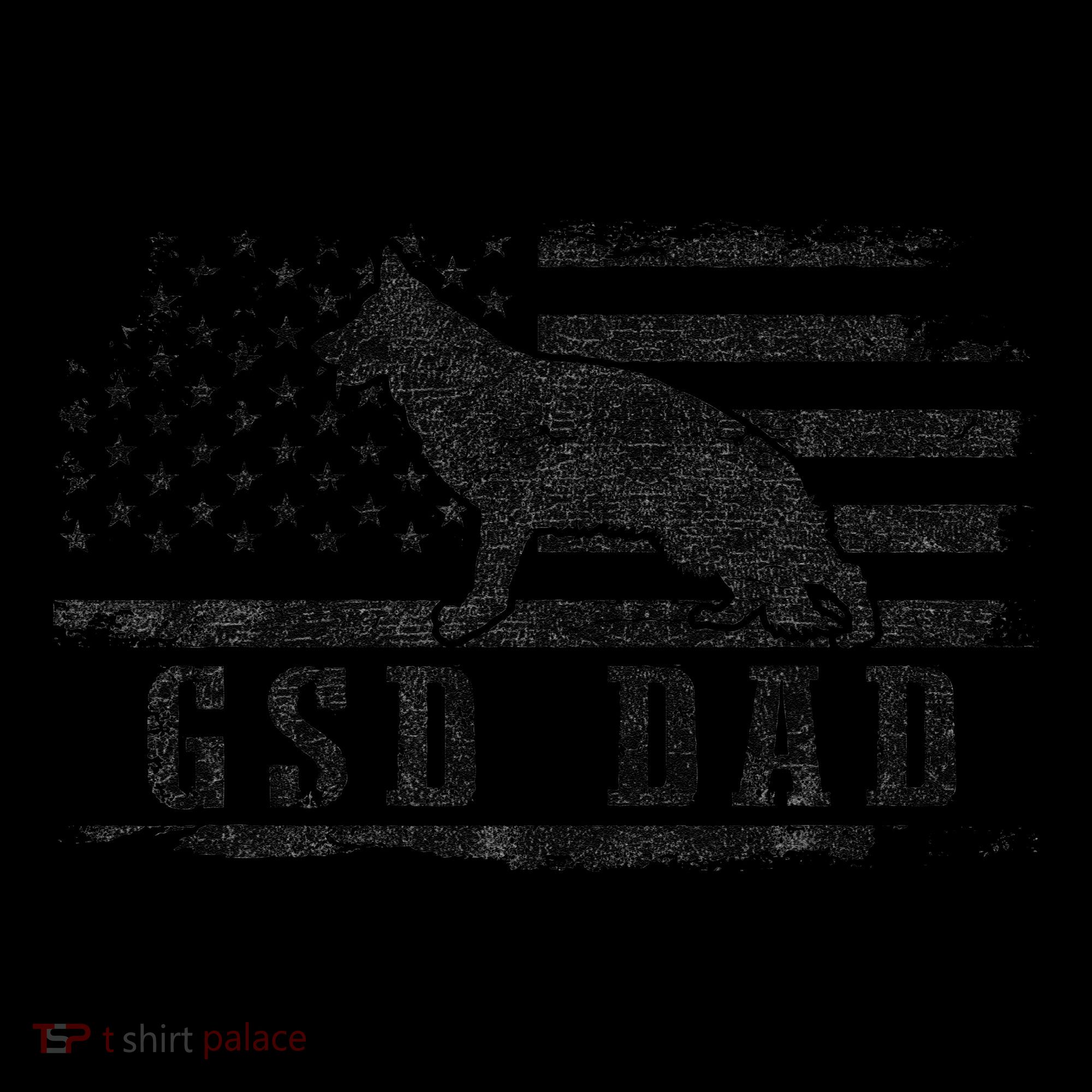 Gsd Dad Distressed American Flag German Shepherd Dog Coffee Mug