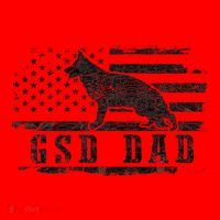 Gsd Dad Distressed American Flag German Shepherd Dog Santa Hat thumb 1
