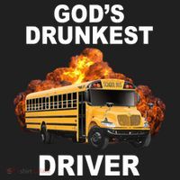 Gods Drunkest Driver Funny School Bus Beanie thumb 2