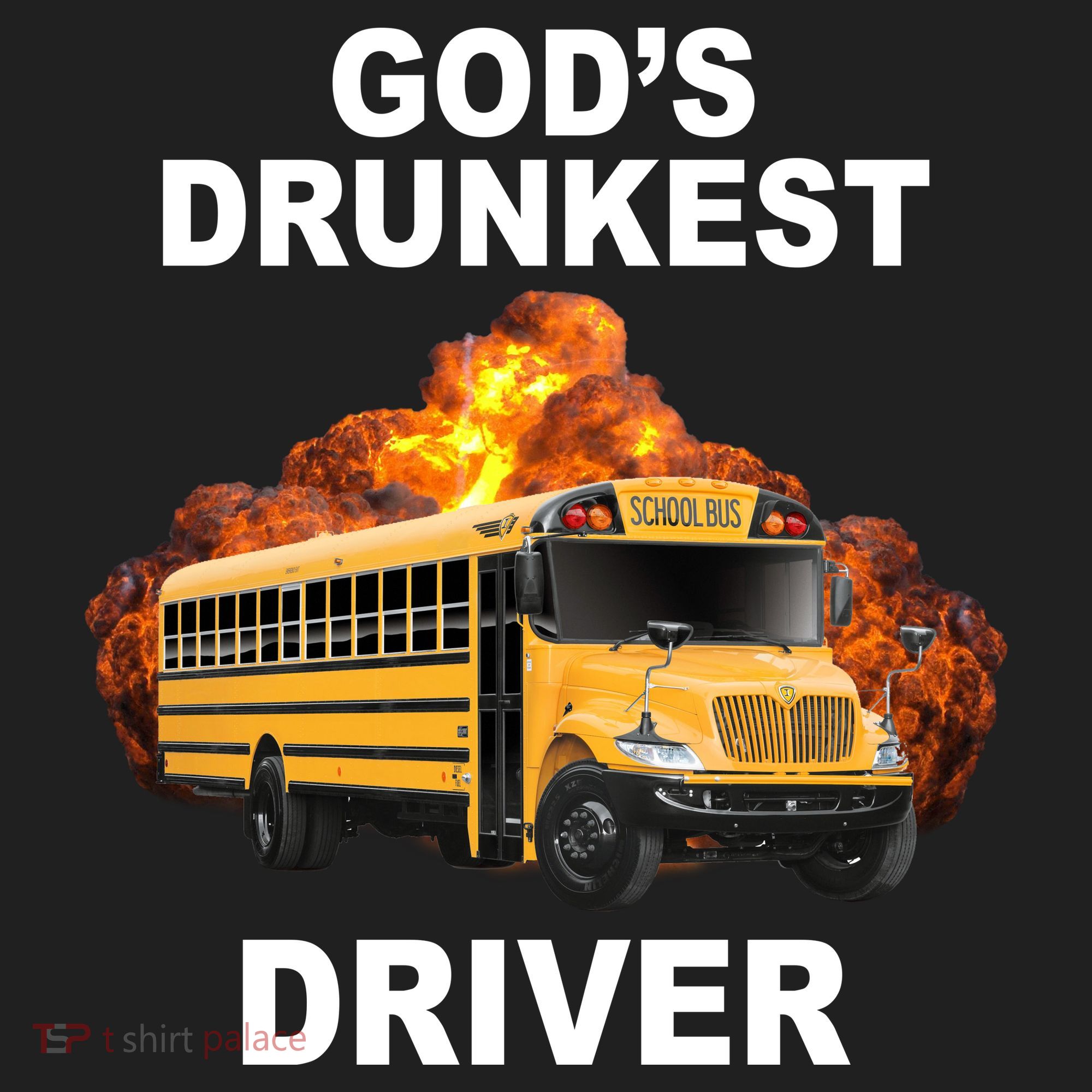 Gods Drunkest Driver Funny School Bus Beanie