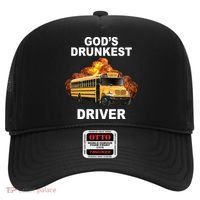 Gods Drunkest Driver Funny School Bus Hat thumb 0