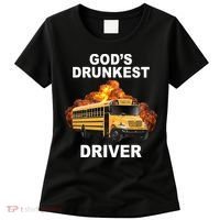 Gods Drunkest Driver Funny School Bus Women's T-Shirt thumb 0
