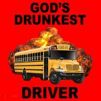 Gods Drunkest Driver Funny School Bus Santa Hat thumb 1