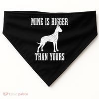 Great Dane Dog Mine Is Bigger Than Yours Great Dane Mom Dad USA-Made Doggie Bandana thumb 0