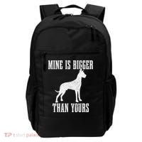 Great Dane Dog Mine Is Bigger Than Yours Great Dane Mom Dad Backpack thumb 0