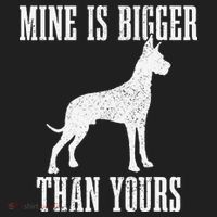 Great Dane Dog Mine Is Bigger Than Yours Great Dane Mom Dad Beanie thumb 2