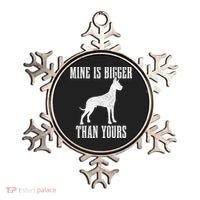 Great Dane Dog Mine Is Bigger Than Yours Great Dane Mom Dad Ornament thumb 0