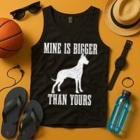 Great Dane Dog Mine Is Bigger Than Yours Great Dane Mom Dad Tank Top thumb 4
