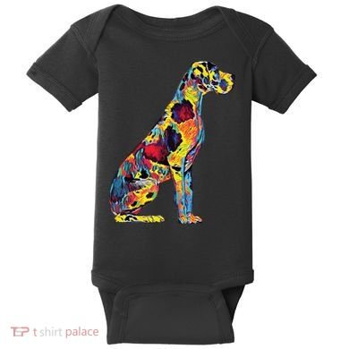 Great Dane Dog Baby Bodysuit