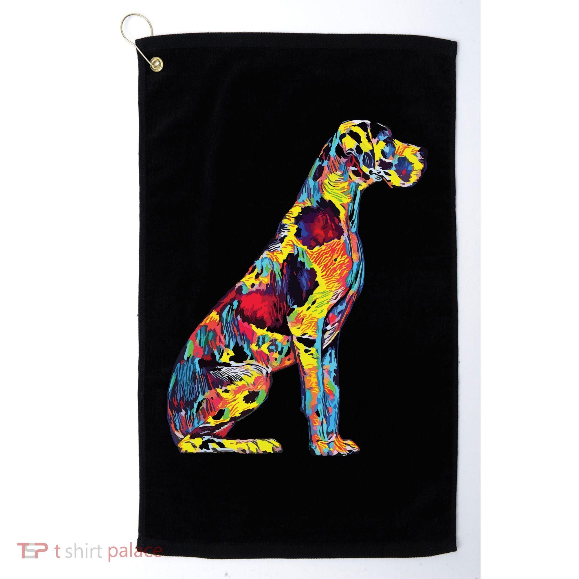 Great Dane Dog Golf Towel