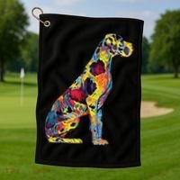 Great Dane Dog Golf Towel thumb 1