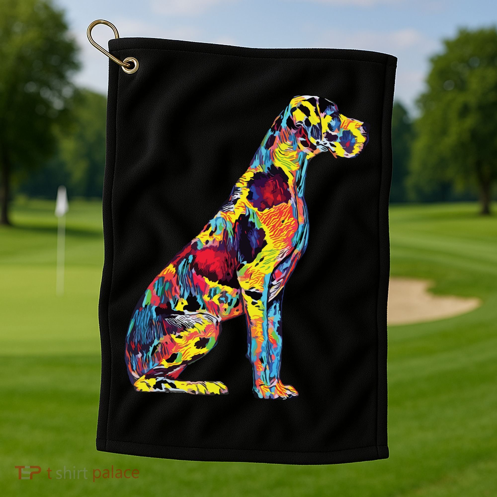Great Dane Dog Golf Towel