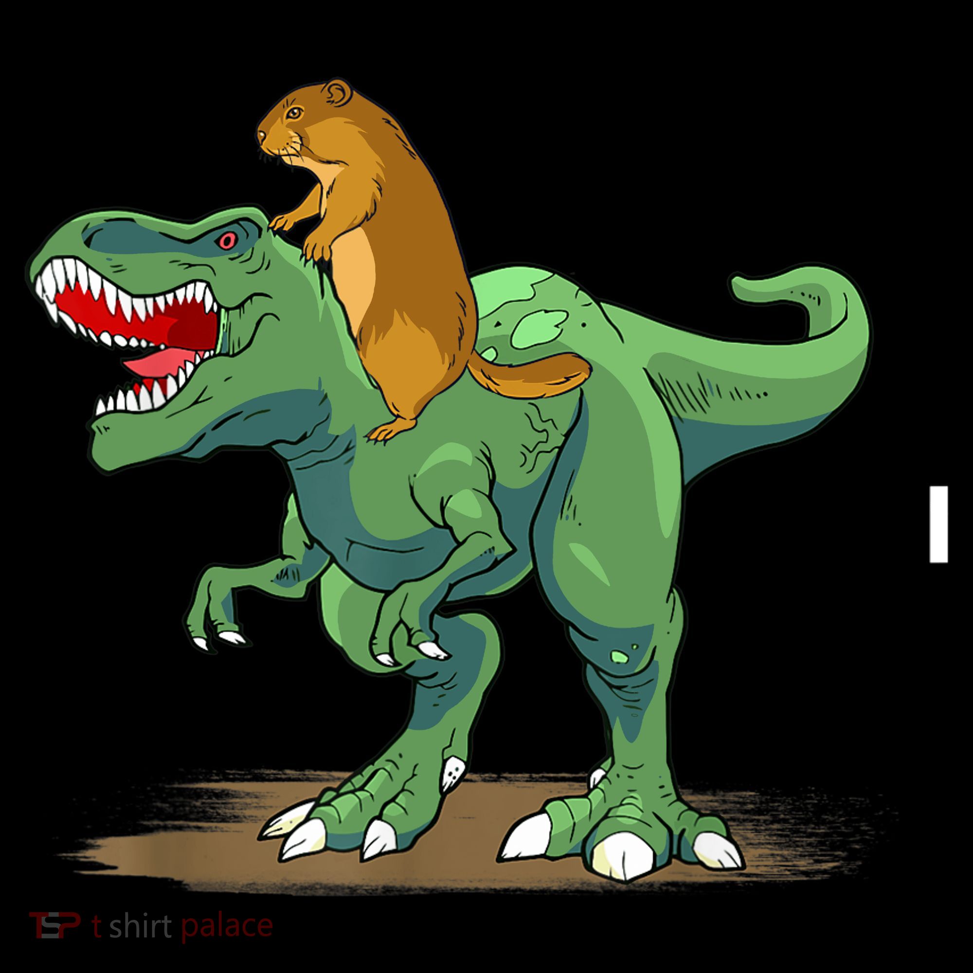 GroundHog Day Dinosaur Gift Shadow Backpack