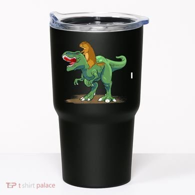 GroundHog Day Dinosaur Gift Shadow Tumbler