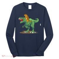 GroundHog Day Dinosaur Gift Shadow Long Sleeve Shirt thumb 0