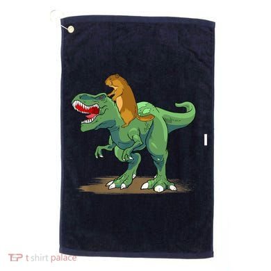 GroundHog Day Dinosaur Gift Shadow Golf Towel