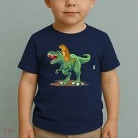 GroundHog Day Dinosaur Gift Shadow Toddler T-Shirt thumb 2