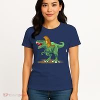 GroundHog Day Dinosaur Gift Shadow Women's T-Shirt thumb 4
