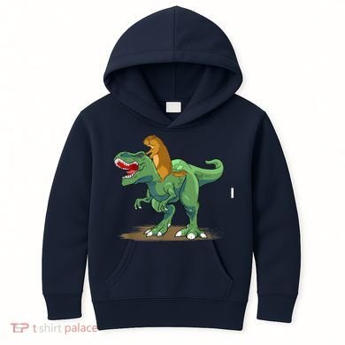 GroundHog Day Dinosaur Gift Shadow Kids Hoodie