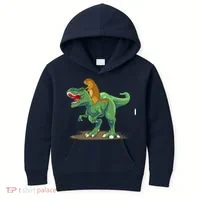 GroundHog Day Dinosaur Gift Shadow Kids Hoodie thumb 0