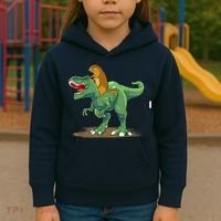 GroundHog Day Dinosaur Gift Shadow Kids Hoodie thumb 3