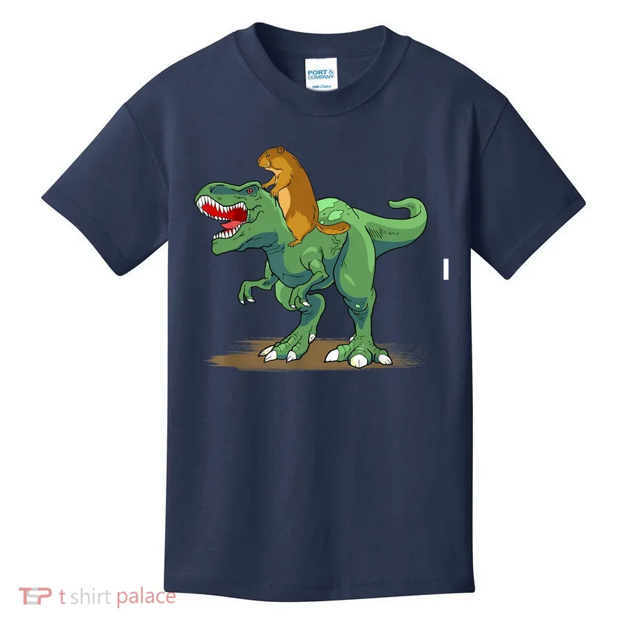GroundHog Day Dinosaur Gift Shadow Kids T-Shirt