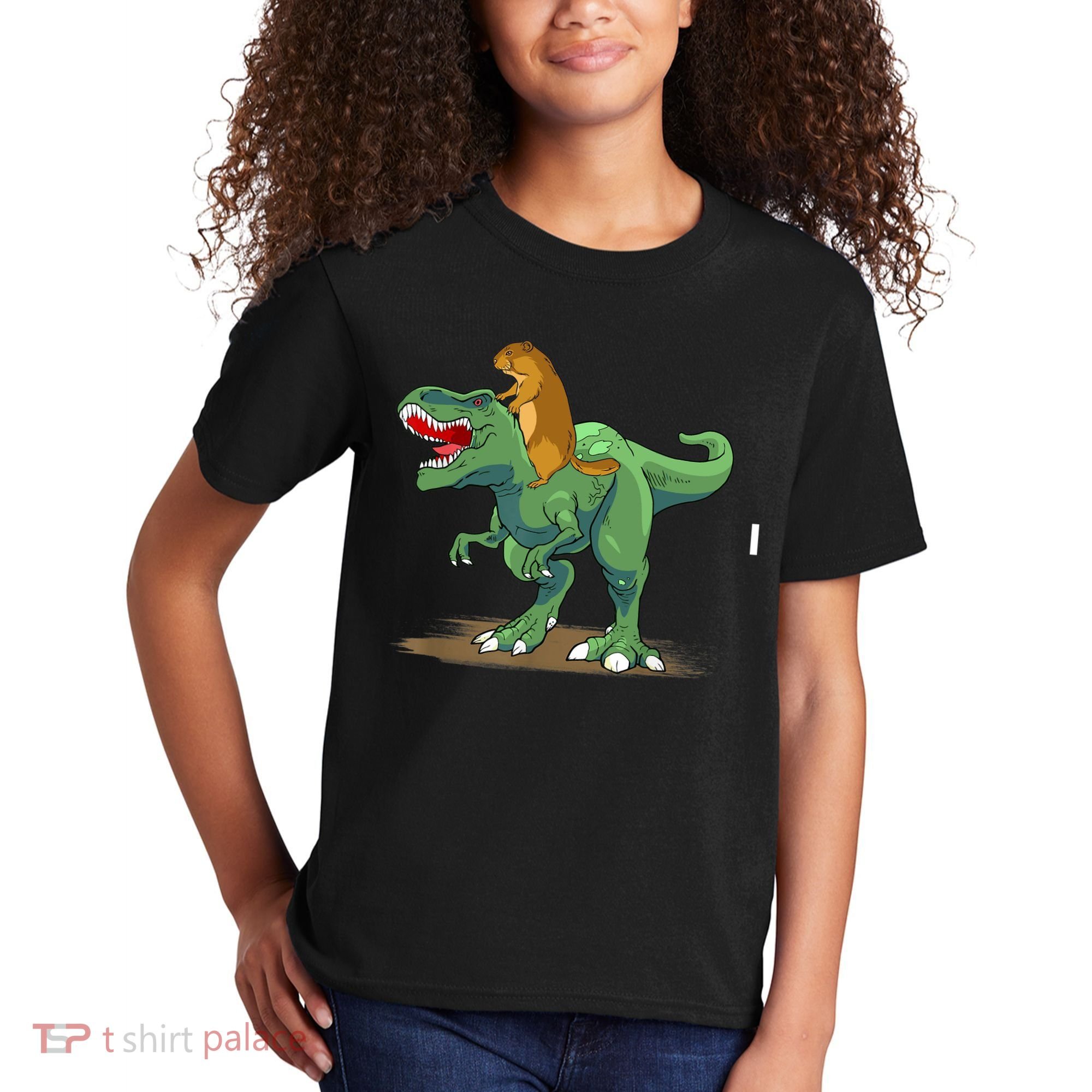 GroundHog Day Dinosaur Gift Shadow Kids T-Shirt