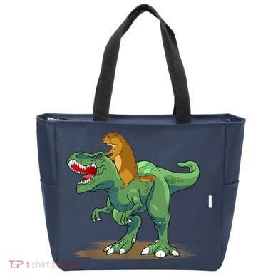 GroundHog Day Dinosaur Gift Shadow Tote Bag