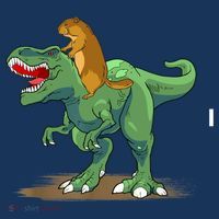 GroundHog Day Dinosaur Gift Shadow Tote Bag thumb 4