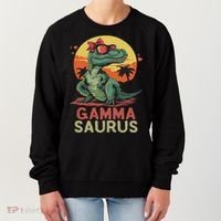 Gammasaurus Dino Dinosaur Gamma Saurus T Rex Funny Trex Women's Sweatshirt thumb 0