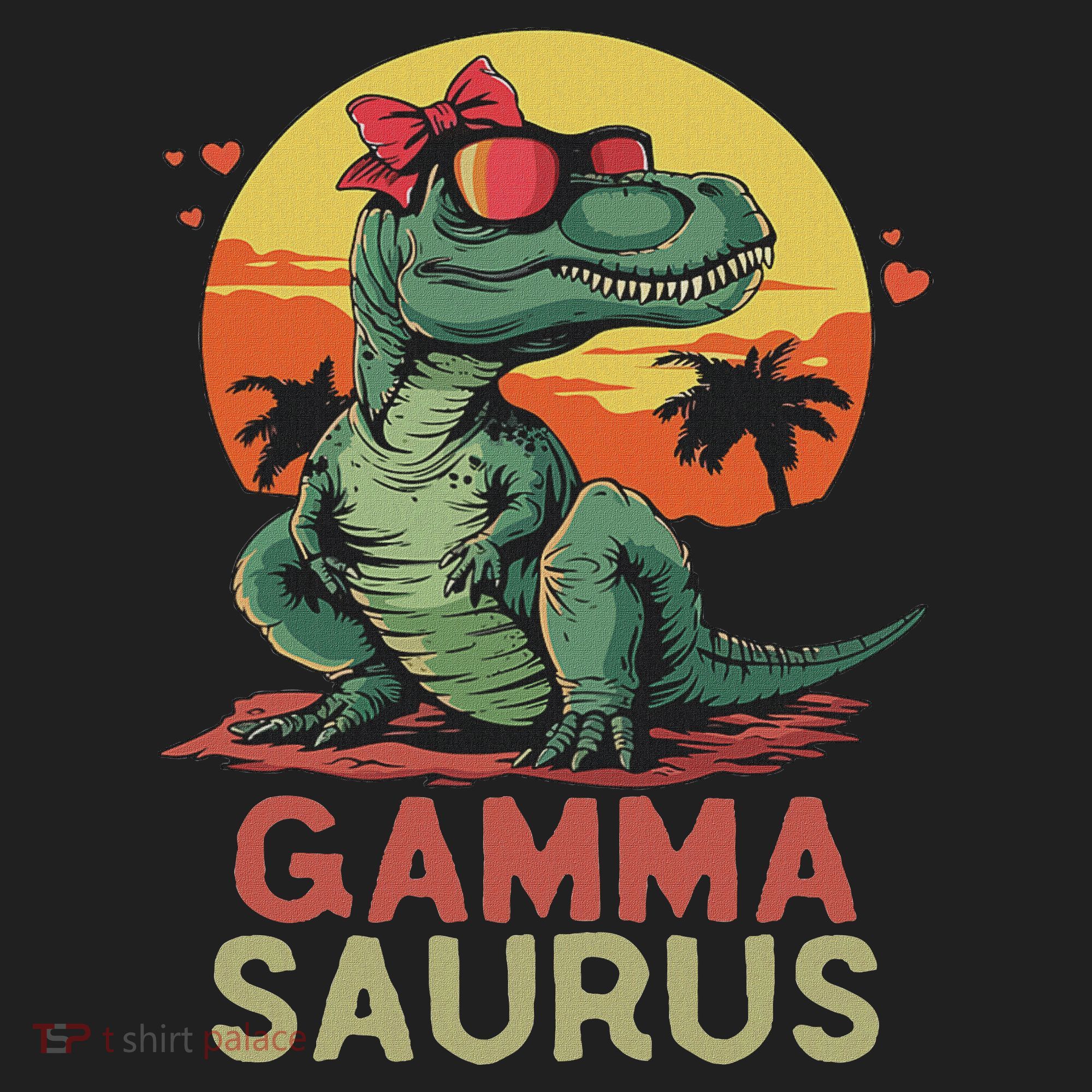 Gammasaurus Dino Dinosaur Gamma Saurus T Rex Funny Trex Women's Sweatshirt