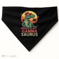 Gammasaurus Dino Dinosaur Gamma Saurus T Rex Funny Trex USA-Made Doggie Bandana thumb 0