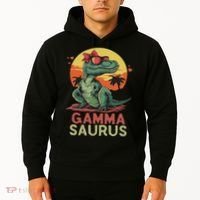 Gammasaurus Dino Dinosaur Gamma Saurus T Rex Funny Trex Hoodie thumb 2