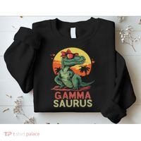 Gammasaurus Dino Dinosaur Gamma Saurus T Rex Funny Trex Sweatshirt thumb 2