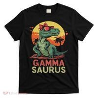 Gammasaurus Dino Dinosaur Gamma Saurus T Rex Funny Trex T-Shirt thumb 0