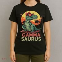 Gammasaurus Dino Dinosaur Gamma Saurus T Rex Funny Trex T-Shirt thumb 4