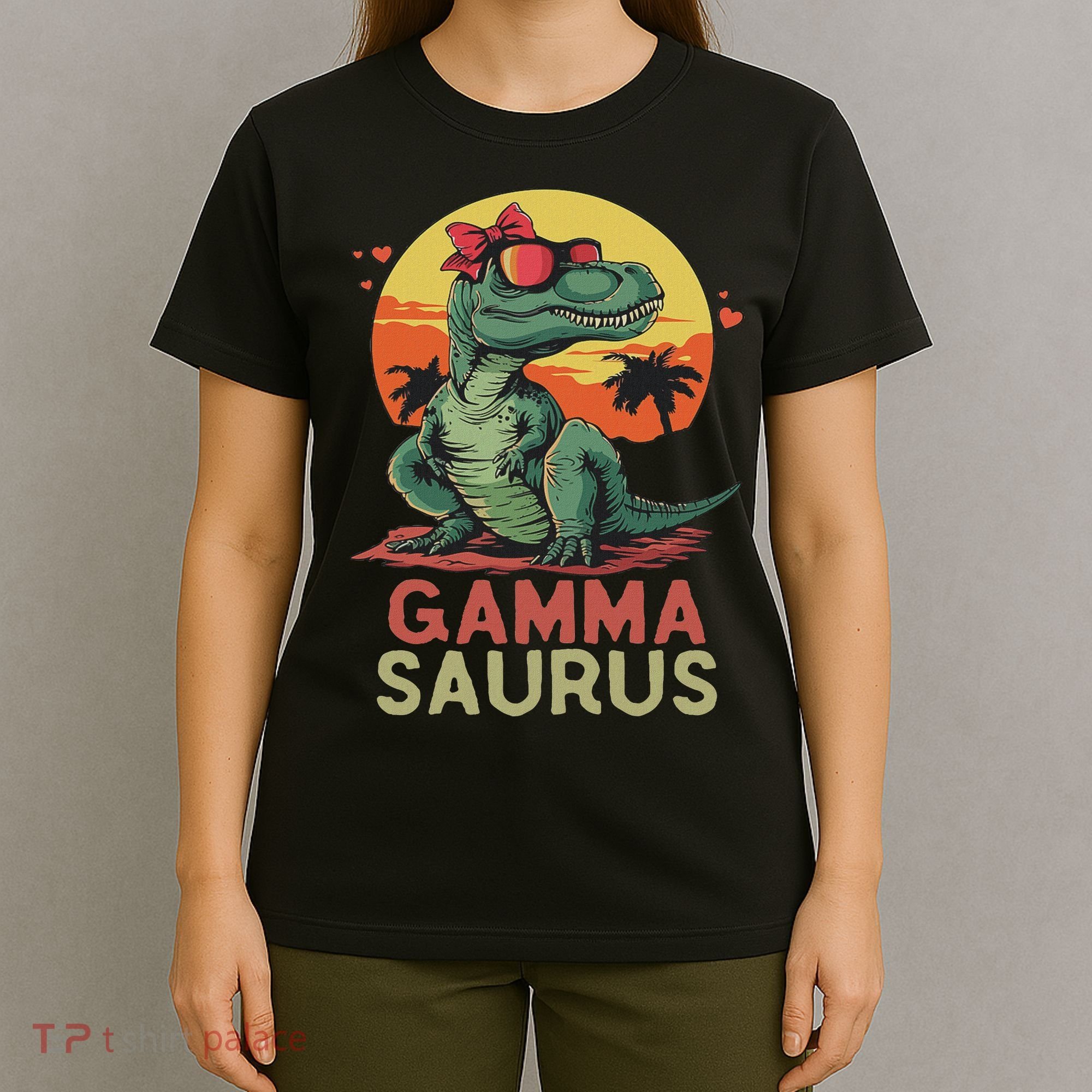 Gammasaurus Dino Dinosaur Gamma Saurus T Rex Funny Trex T-Shirt