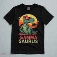 Gammasaurus Dino Dinosaur Gamma Saurus T Rex Funny Trex T-Shirt thumb 5